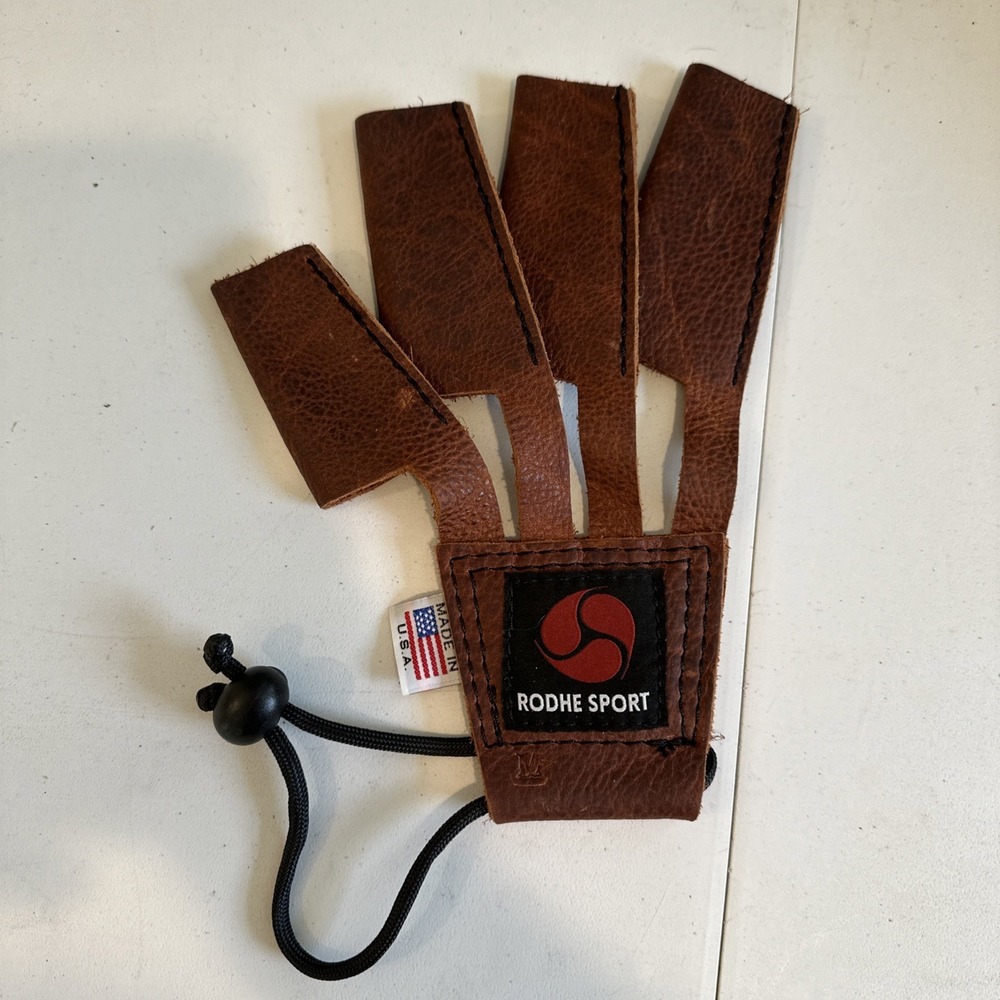 Rodhe Bison Leather Hammer Weight Throwing Gloves Size Large Track Field USA